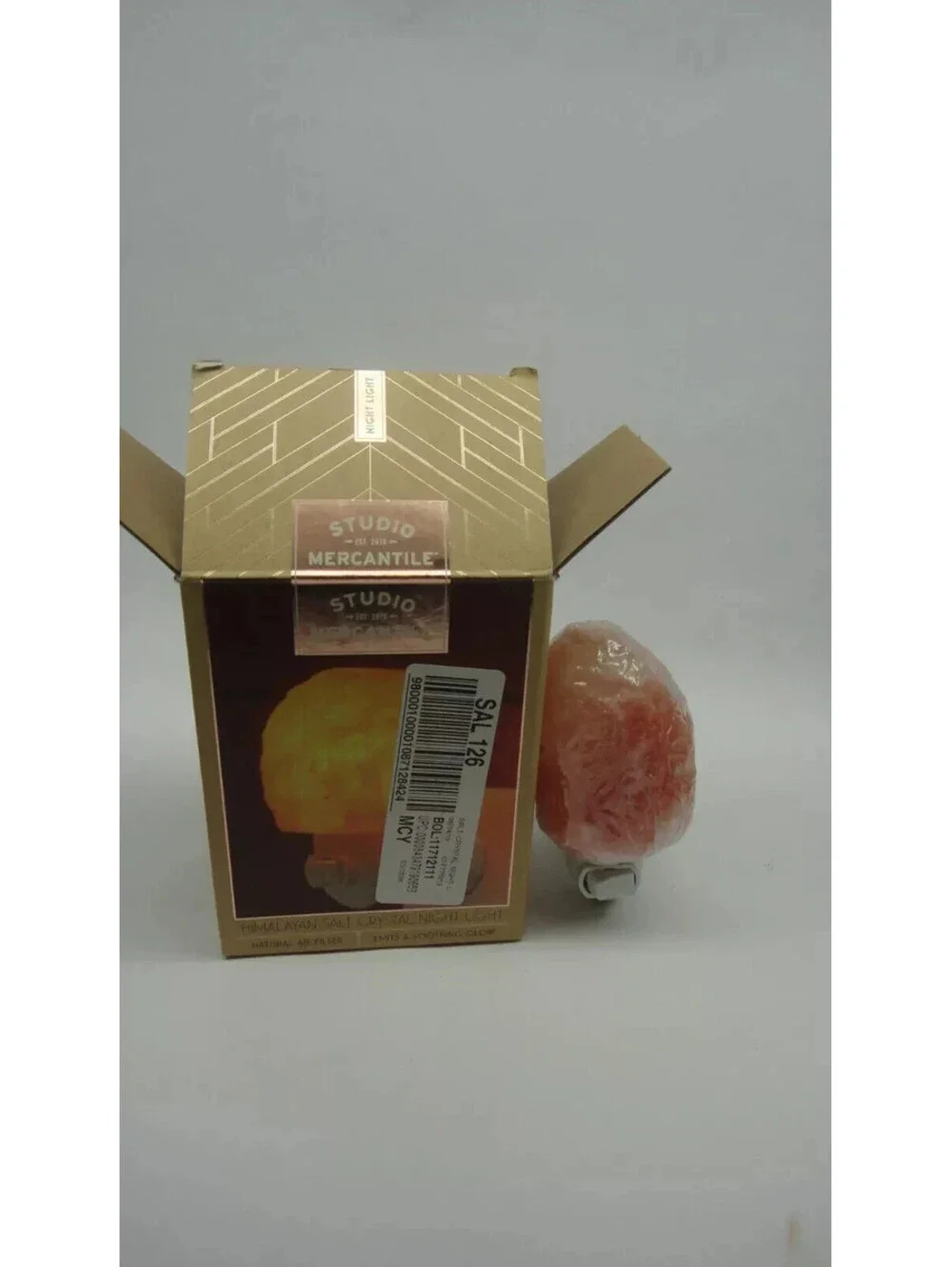 Himalayan Salt Crystal Natural Air Filter Night Light Neutralizer   NEW!!